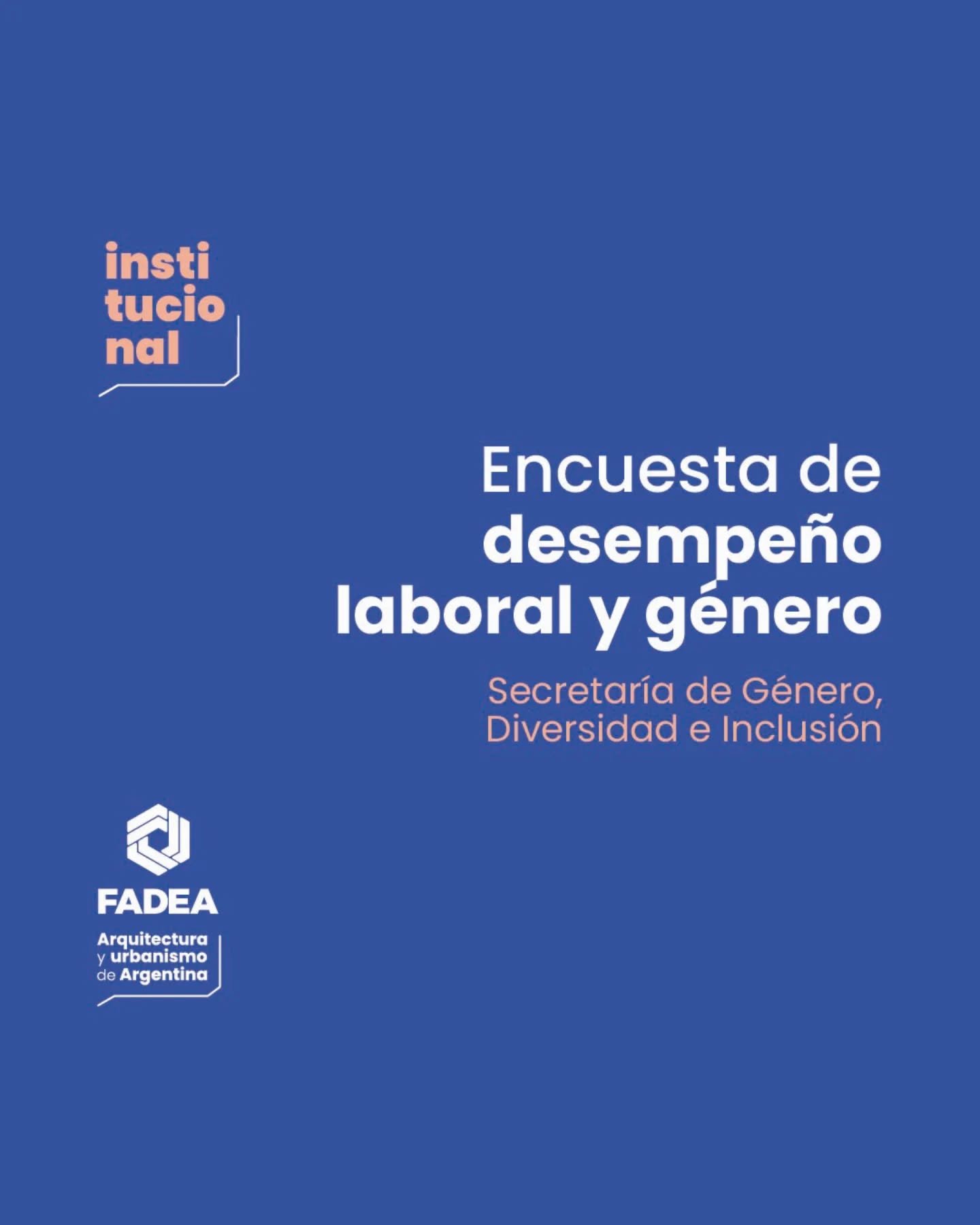Encuesta de Desempeño Laboral y Género - FADEA