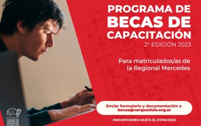 Programa de Becas de Capacitación para matriculados de la Regional Mercedes. 2° Edición 2023