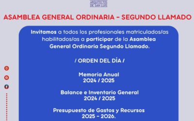 Convocatoria a Asamblea General Ordinaria Segundo Llamado